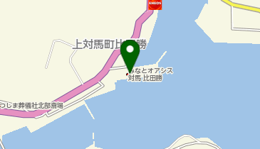 みなとオアシス対馬 比田勝の地図画像