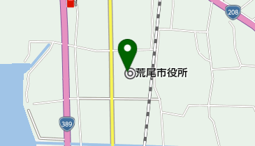 荒尾市役所の地図画像