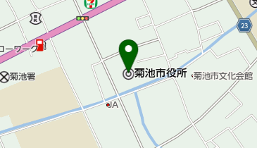 菊池市役所の地図画像