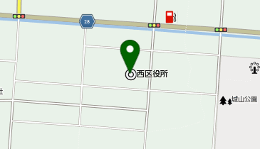 熊本市西区役所の地図画像