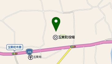 玉東町役場の地図画像