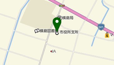 玉名市横島支所の地図画像