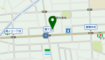 熊本市東区役所東部まちづくりセンターの地図画像