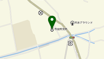 玉名市天水支所の地図画像