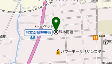 熊本南警察署の地図画像