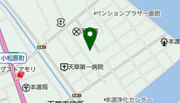 天草地域振興局保健福祉環境部の地図画像