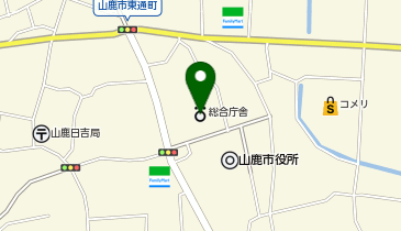 鹿本地域振興局保健福祉環境部の地図画像