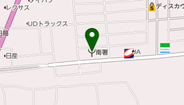 熊本市南消防署の地図画像