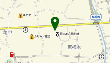 熊本地方裁判所玉名支部の地図画像