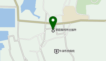 熊本家庭裁判所牛深出張所の地図画像