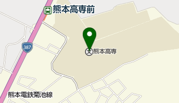 熊本高等専門学校熊本キャンパス図書館の地図画像