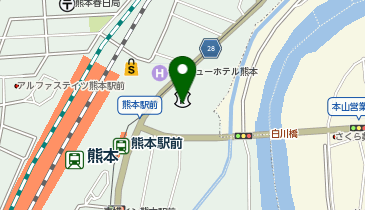 くまもと森都心プラザホールの地図画像