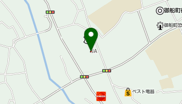 JAかみましき御船支所の地図画像