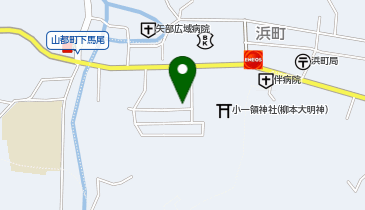 JAかみましき矢部支所の地図画像