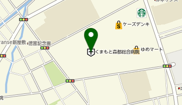 医療法人創起会くまもと森都総合病院の地図画像