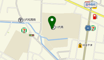 熊本県立八代中学校の地図画像