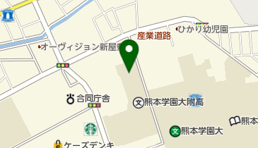 私立熊本学園大学付属中学校の地図画像