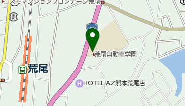 荒尾自動車学園の地図画像