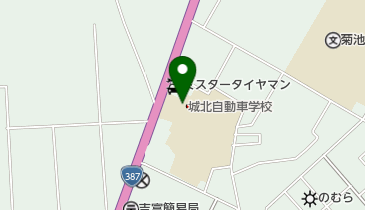 城北自動車学校の地図画像