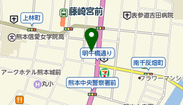 九州美容専門学校の地図画像