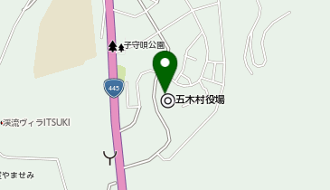 くまもと林業大学校県南校の地図画像