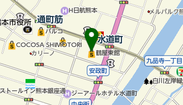 テトリアくまもと鶴屋東館の地図画像