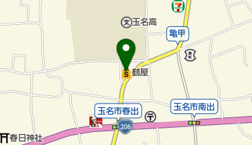鶴屋百貨店玉名出張所の地図画像