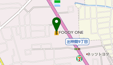 FOODY ONE浜線店の地図画像