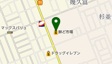 鮮ど市場菊陽店の地図画像