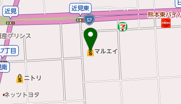 マルエイ近見店の地図画像