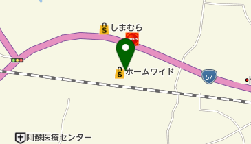 ホームワイド阿蘇店の地図画像