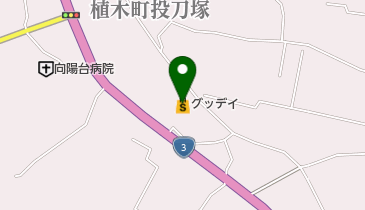 ホームセンターグッデイ植木店の地図画像