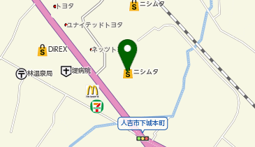 スーパーセンターニシムタ人吉店の地図画像