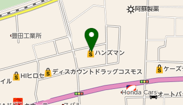 ハンズマン菊陽店の地図画像