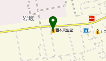 西本真生堂西原店の地図画像