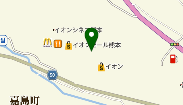 同仁堂嘉島店の地図画像