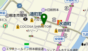 同仁堂鶴屋百貨店薬品部の地図画像