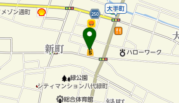 ドラッグセイムス八代店の地図画像