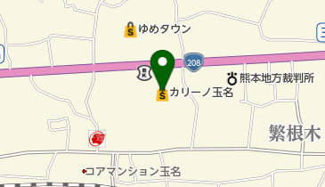 カリーノ玉名の地図画像