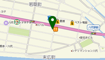 ワークマンプラス八代旭中央通り店の地図画像