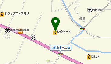 ハニーズゆめマート東山鹿店の地図画像