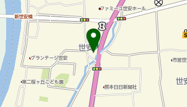 つるやゴルフ熊本世安店の地図画像