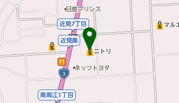 ニトリ熊本近見店の地図画像