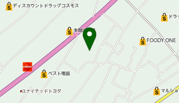ファニチャーアウトレットエックス熊本東バイパス店の地図画像