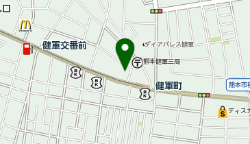 ブックオフ熊本健軍店の地図画像