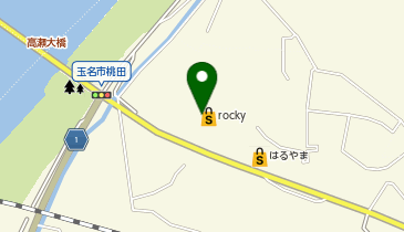 rocky玉名店の地図画像