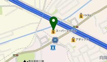 スーパー・キッド新地店の地図画像