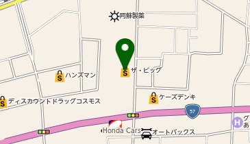 ザ・ビッグ菊陽店の地図画像