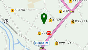 ダイソー熊本御船店の地図画像