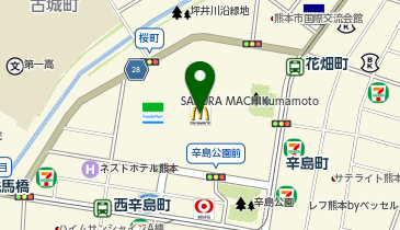 ダイソーSAKURA MACHI Kumamoto店の地図画像